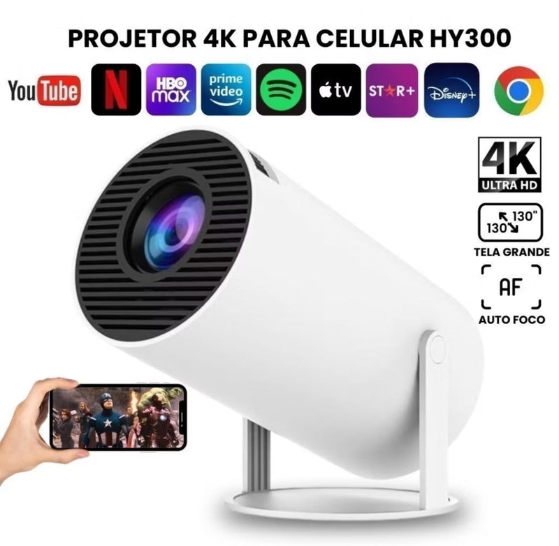 Projetor 4K HD HY300