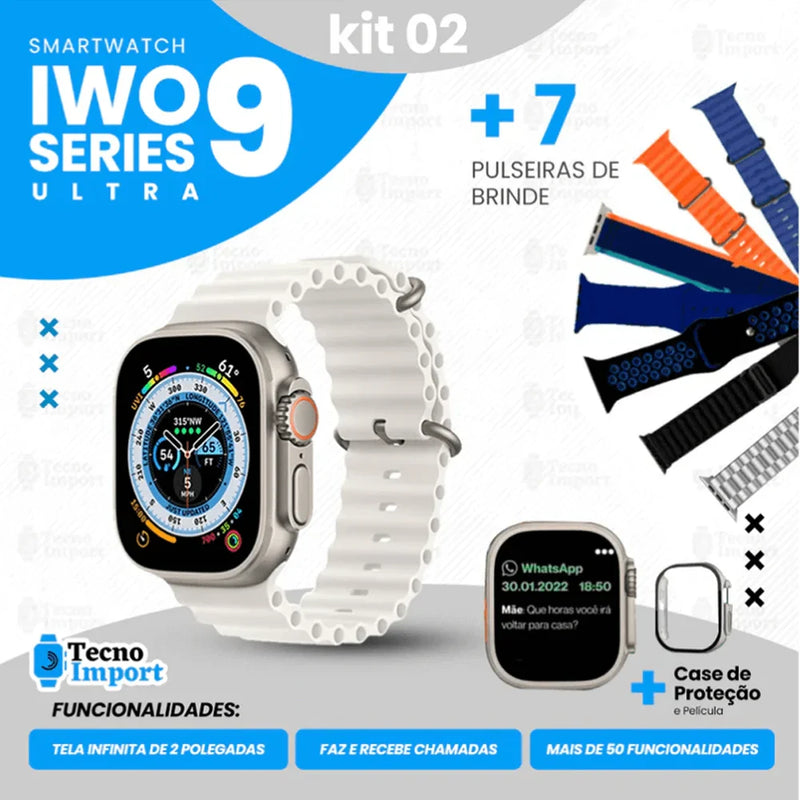 Lançamento Smartwatch Ultra Series 9 com 7 Pulseiras